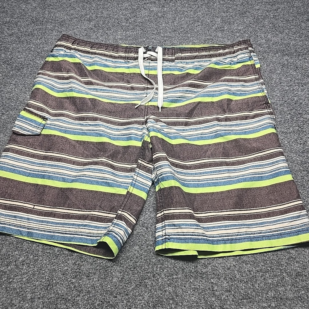 Kanu Surf Shorts Mens 44x22 Size Tag Missing Board Grunge Drawstring Beach